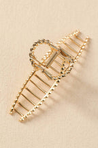 Gold Twist Large Hair Clip