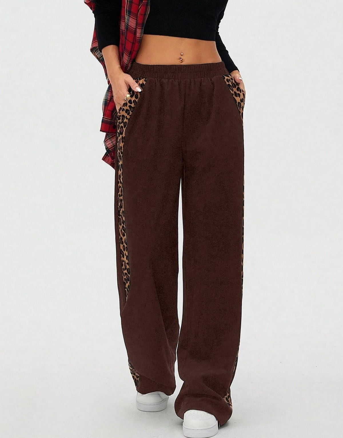 Leopard Wide Leg Sweatpants