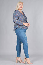 Floral Blouse- Plus Size