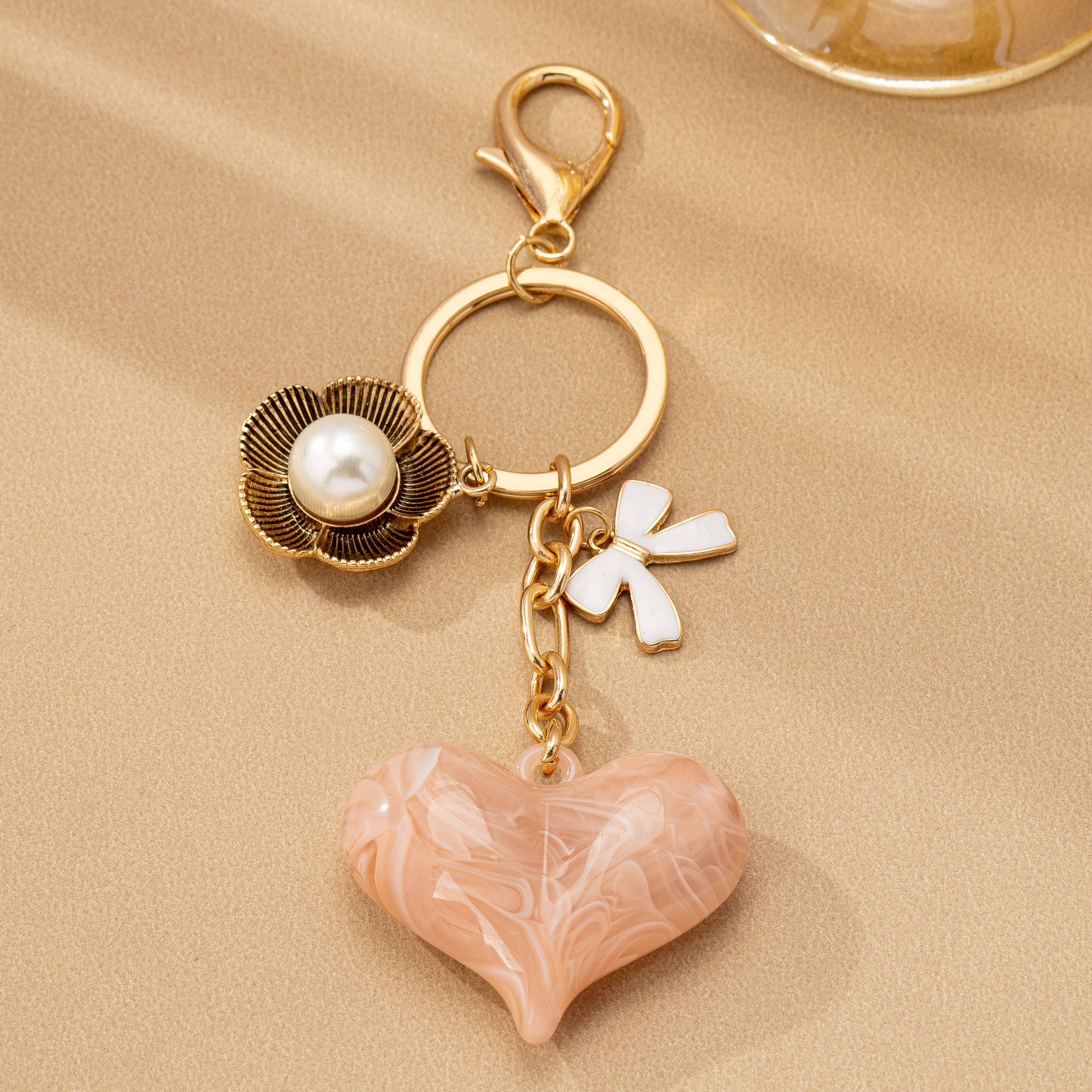 Heart key chain