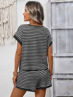 Amber Striped Knit Lounge Set