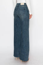 Barbara Wide Leg Cuffed Jean