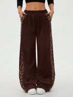 Leopard Wide Leg Sweatpants