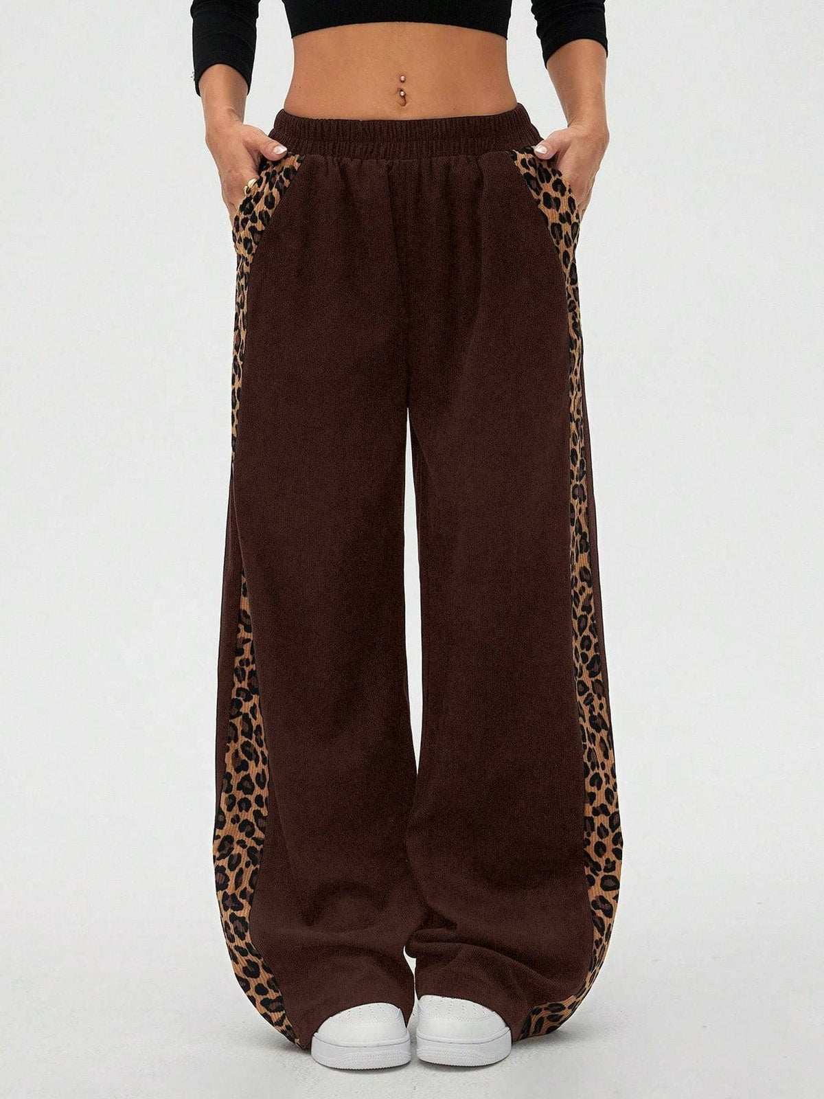 Leopard Wide Leg Sweatpants