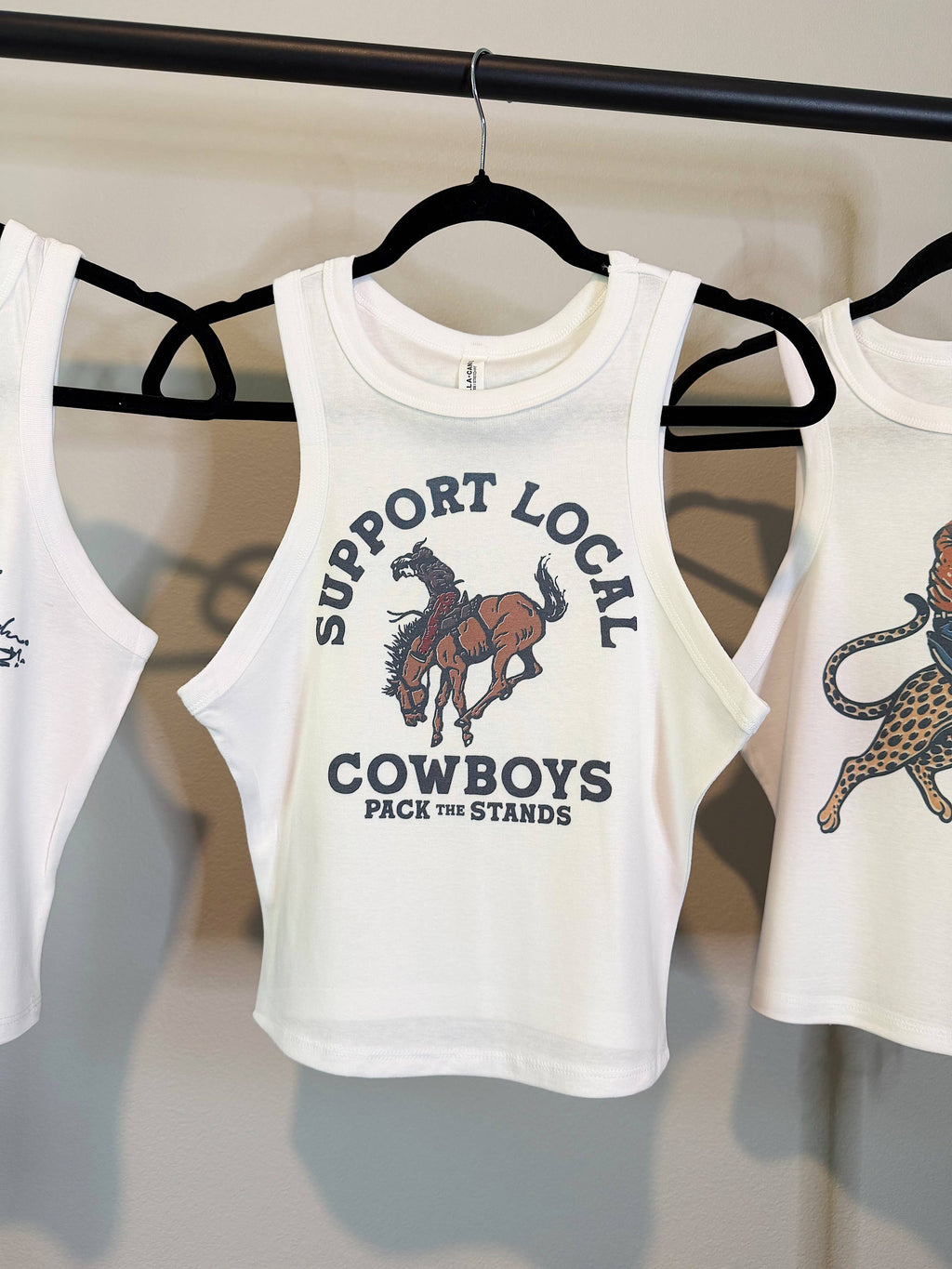 Support Local Cowboys Cropped Tank