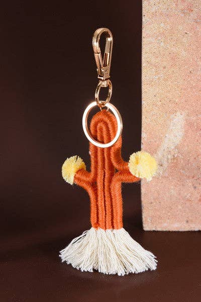 CACTUS KEY CHAIN TERRACOTTA