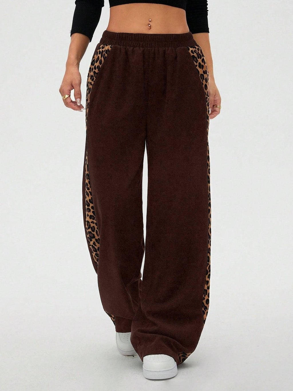 Leopard Wide Leg Sweatpants
