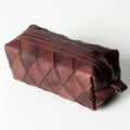 Leather Patch Toiletry Bag