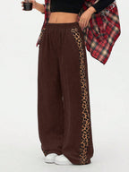 Leopard Wide Leg Sweatpants