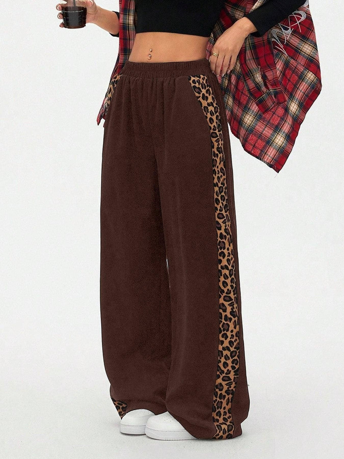 Leopard Wide Leg Sweatpants