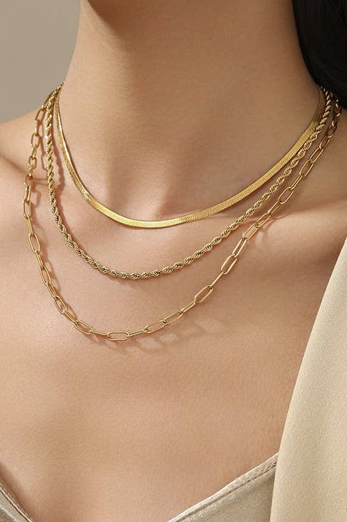 CHAIN LAYERED NECKLACE