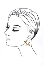 STAR HOOP EARRINGS