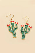 RHINESTONE CACTUS EARRINGS