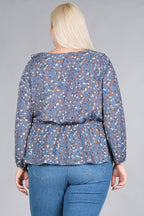 Floral Blouse- Plus Size