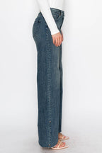 Barbara Wide Leg Cuffed Jean