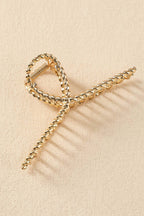 Gold Twist Large Hair Clip