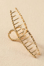 Gold Twist Large Hair Clip