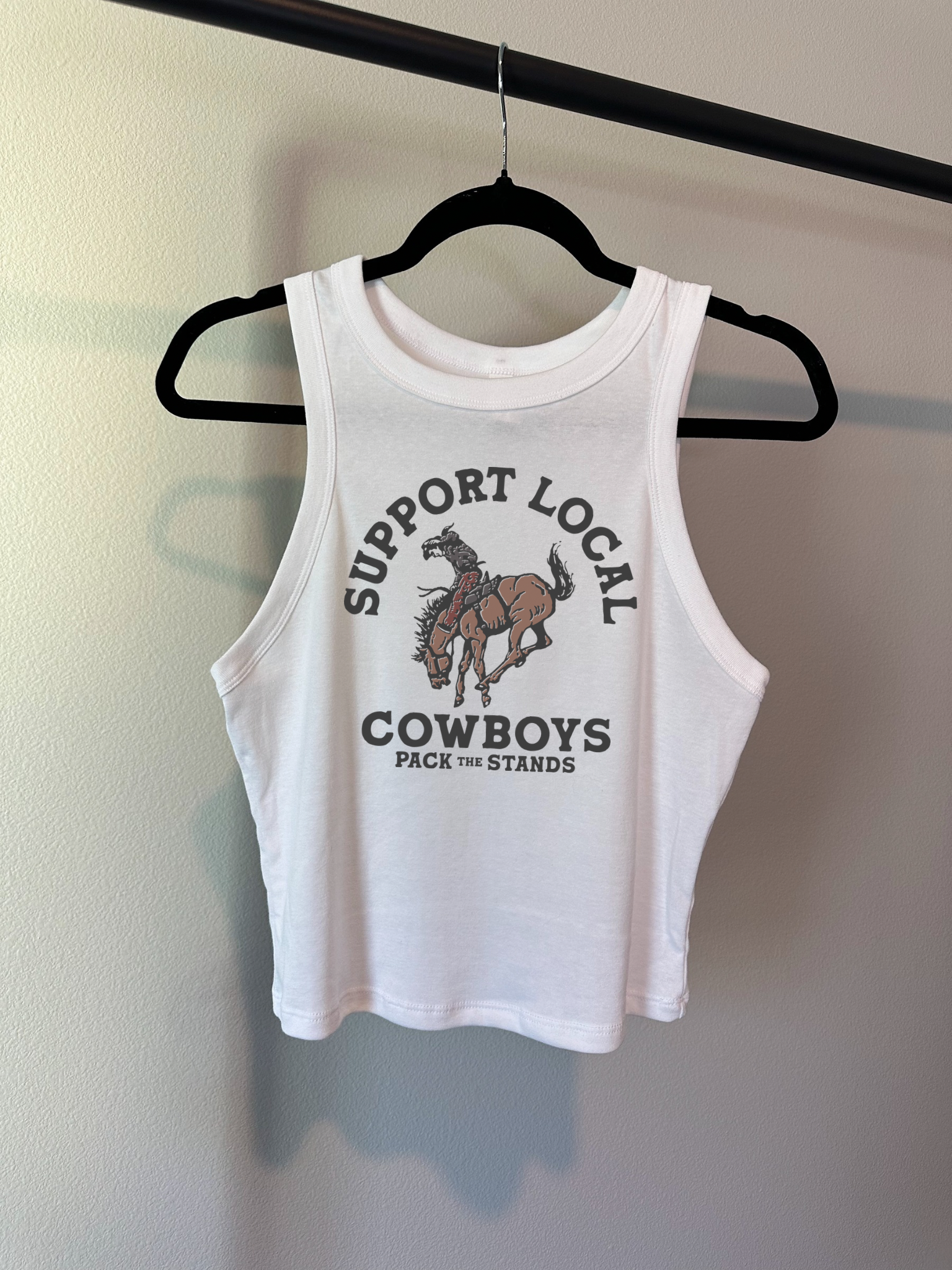 Support Local Cowboys Cropped Tank