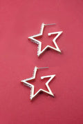 STAR HOOP EARRINGS