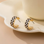 CHECKER EARRINGS