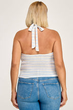 Halter Knit Top- Plus Size